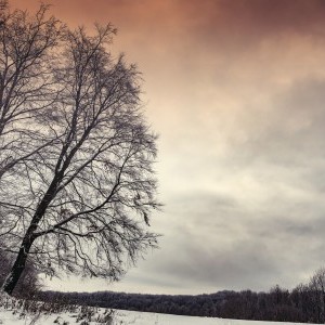 Színezett téli táj - Bükkszentkereszt