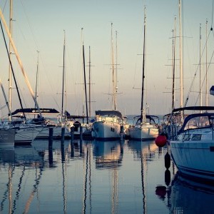 Balatonfüredi vitorlás kikötő - tájkép